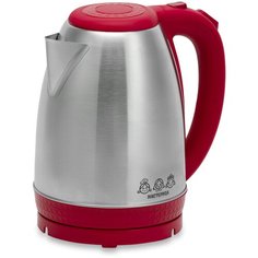 Чайник электрический Мастерица EK-1801М, рубин, 1,8л, нержавейка