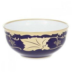Пиала 10,5 см Weimar Porzellan "Кленовый лист /Кобальт" / 206631