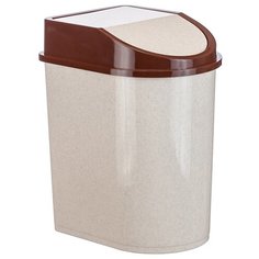 Контейнер для мусора 8 л. бежевый Idea (М Пластика)