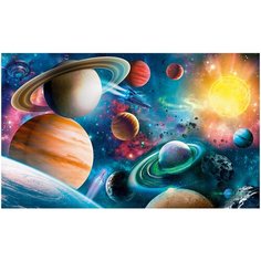 Фотообои Космос / Космические корабли и планеты/ Красивые уютные обои на стену в интерьер комнаты/ 3Д расширяющие пространство/ На кухню в спальню детскую зал гостиную прихожую/ размер 300х180см/ Флизелиновые