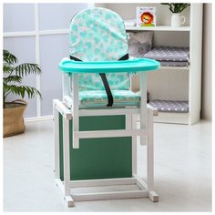 Вилт Стульчик для кормления "Облачко", цвет бирюзовый микс