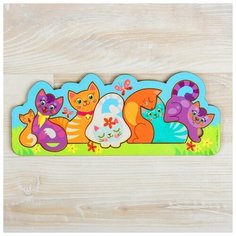 Лесная мастерская Головоломка "Котики", 25 х 10 см