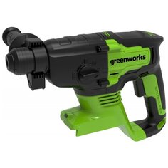 Перфоратор аккумуляторный бесщеточный Greenworks GD24SDS2 2 ДЖ, 24V, c 1хАКБ 4 А.ч и ЗУ в сумке 3803007UB