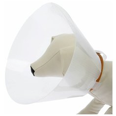 Пижон Ветеринарный воротник с креплением на ошейник, высота 15 см (без ошейника), обхват шеи 13-28,5 см