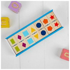 Томик Домино «Геометрические фигуры», 28 деталей