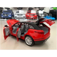Land Rover Range Rover Velar металлическая машина масштабная модель масштаб 1:32 детская машинка моделька открываются все двери, капот, багажник, инерционный железный детский АВТОПАНОРАМА