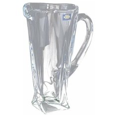Кувшин для сока 1,1 л Crystalite Bohemia "Квадро /Зеленое дно" / 113247