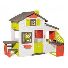 Детский игровой домик Friends House с кухней и звонком Smoby 810202