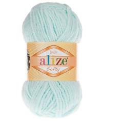 Пряжа Alize Softy (Софти) 015-светлая мята 50г 115м, 1 шт.