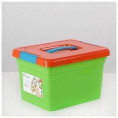FunBox Контейнер для хранения с крышкой Kids Box, 5 л, 26×20×16 см, цвет микс