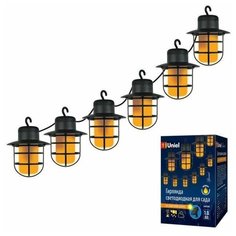 Uniel гирлянда на солн.батарее Фонарики 72LED 1,8м/кабель 2м, эффект плам USL-S-121/PT2500 LANTERNS (арт. 726289)