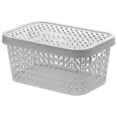 Коробка пирула 1,5 л с крышкой, цвет смоки Idea (М Пластика)