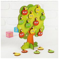 WoodLand Toys Сортер-дерево «Яблонька» яблоко: 3.5 × 4.5 см