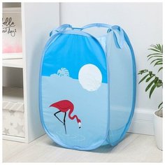 Доляна Корзина-сетка «Фламинго», складная, 32×32×52 см