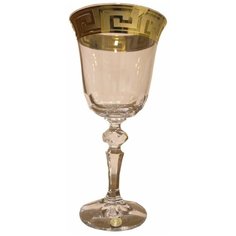 Бокалы для белого вина 170 мл 6 шт Aurum Crystal "Лаура /Версаче золото" / 123327