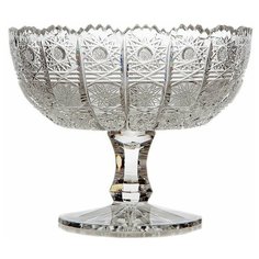 Ваза для конфет 15,5 см н/н Glasspo "Хрусталь резной " / 098917