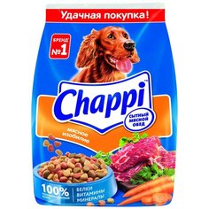 Сухой корм для собак Chappi Мясное изобилие, мясное ассорти, с овощами, с травами 600 г