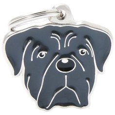 Адресник на ошейник My Family Colors Friends Корсо серый