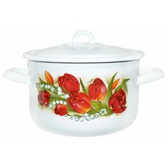 Кастрюля Лысьвенские эмали С-16141/4, 4.3 л, ласковый май