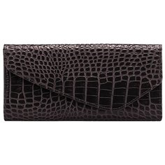 Портмоне FABULA Croco Nile PJ.95.KR, натуральная кожа черный