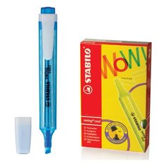 Текстовыделитель STABILO "Swing cool", голубой, линия 1-4 мм, 275/31