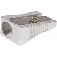 Точилка BRAUBERG "Style", металлическая клиновидная, в картонной коробке, 222484