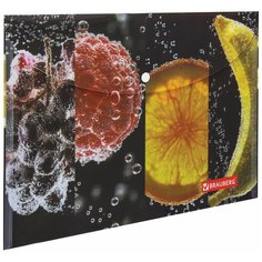 Папка-конверт с кнопкой BRAUBERG "FRESH ZONE", А4, 160 мкм, до 100 листов, цветная печать, 228034