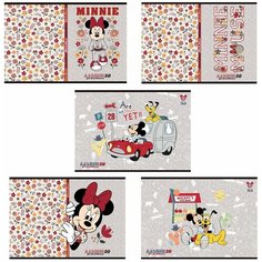 Альбом для рисования, А4, 20 листов, скоба, обложка картон, HATBER, 205х290 мм, "Микки Маус-DISNEY" (5 видов), 20А4В