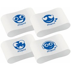 Ластик MAPED (Франция) "Essentials Soft 13", 33,5х21,5х9,9 мм, белый, ассорти, 112911