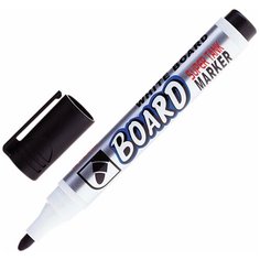 Маркер стираемый для белой доски черный, CROWN "Multi Board", 3 мм, с клипом, CBM-1000