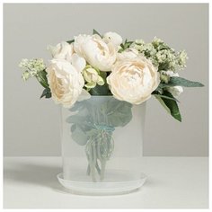 Кашпо с поддоном для орхидеи «Единорог», 1,6 л 4762317 Дарите счастье