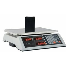 Весы торговые MERCURY M-ER 327-15.2 LED (0,05-15 кг), дискретность 2 г, платформа 325x230 мм, без стойки Mertech