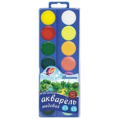 Краски акварельные ЛУЧ "Фантазия", 14 цветов (8 классических + 6 флуорисцентных), 30С 1902-08