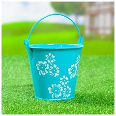 Кашпо "Ведерко" 10*10*10 см синее 3924636 Take It Easy