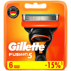 Сменные кассеты Gillette Fusion5, 6 шт.