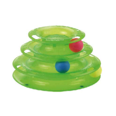 Интерактивная игрушка -трек для животных "Чистый котик", 25 см, зелёный