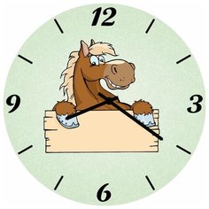 SvS Настенные часы SvS 3002736 Веселый конь СВС