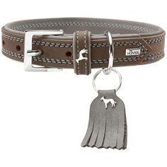 Ошейник HUNTER Lucca 50, обхват шеи 35-42 см walnut/grey
