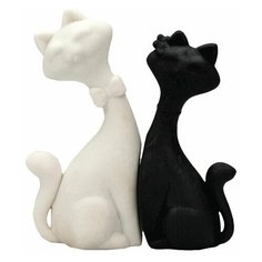 Набор ластиков Centrum "Коты" (фигурные, 65х20х90мм, белый/черный) 2шт., 45 уп. (86125)
