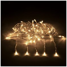 Гирлянда Vegas Занавес 55076/77/78/80 (150 х 150 см), 156 ламп, теплый белый/прозрачный провод