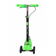 Самокат Y-SCOO MAXI CITY RT Simple Gagarin трансформер с ручным тормозом green