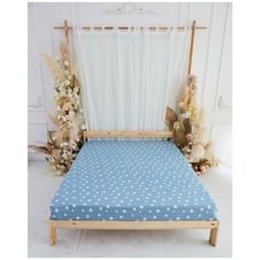 Простыня на резинке из перкаля "Всё себе"; Звездный путь; Размер: 140 х 200