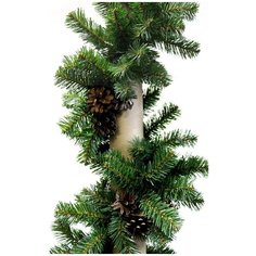 Гирлянда Пластиндустрия хвойная Рождественская 14, 270 см, темно-зеленый