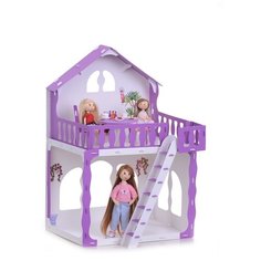 KRASATOYS кукольный домик "Марина" 000266/000267, кукольный домик "Марина" 000267, белый/сиреневый