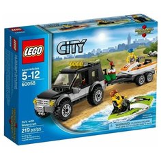 Конструктор LEGO City 60058 Внедорожник с катером