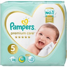 Pampers подгузники Premium Care 5 (11+ кг), 28 шт.