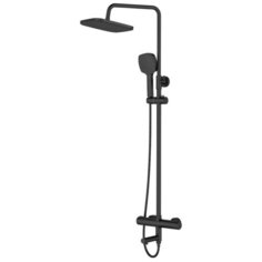 Душевая система Orange Thermo с термостат черный матовый T02S4-911b