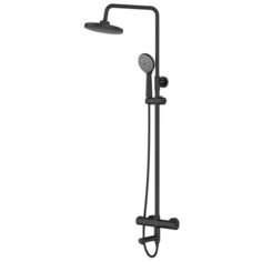 Душевая система Orange Thermo с термостатом черный матовый T02S3-911b