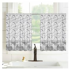 Шторы-кафе 12990, 100*60 см, 2 шт. Сирень