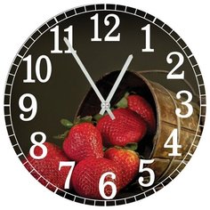 SvS Настенные часы SvS 4001309 Kitchen Клубника СВС